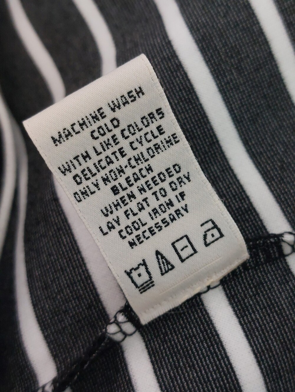 Max Studio Black White Colorblock Striped Dress Size Medium - Picture 9 of 9
